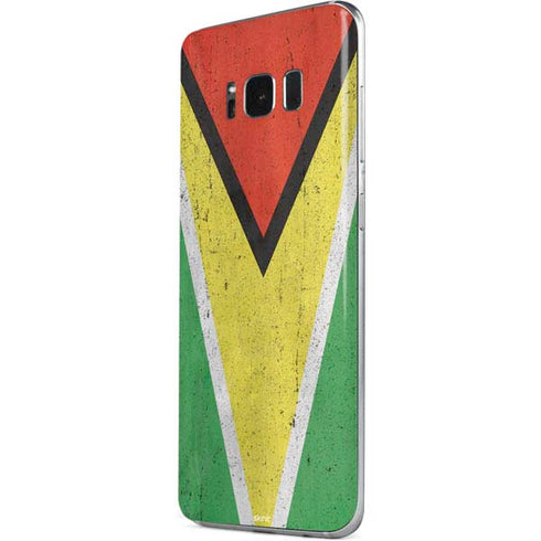 Guyana Flag Distressed Galaxy S8 Plus Skin